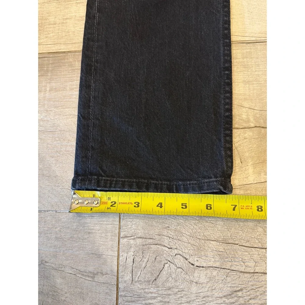 Mother Superior High Waisted Rider Skimp Jeans Whos Sorry Now Black Straight Leg